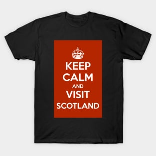 Keep Calm and Visit Scotland sticker design T-Shirt